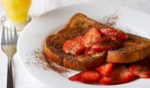 tostadas francesas con fresa